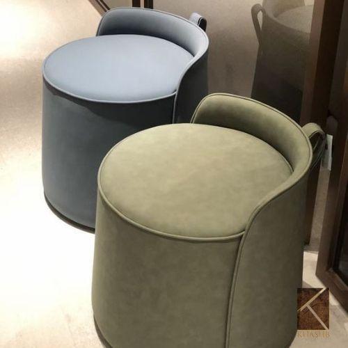 Tubular Loop Minimalist Pouf Stool