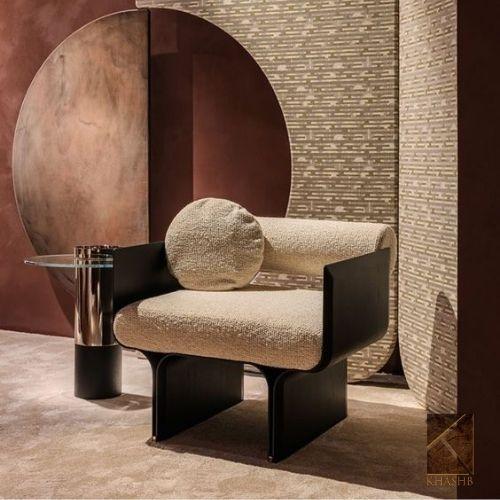 Cylindrical Metal Armchair