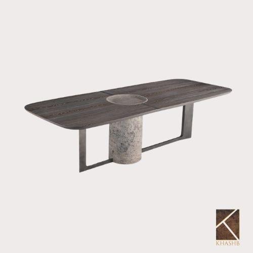 Monolith Pillar Open-Frame Table