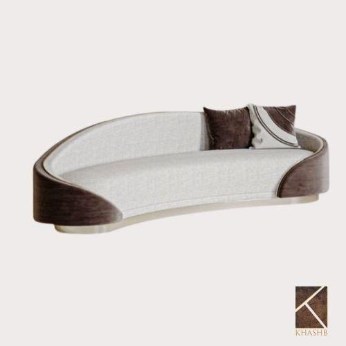 Metallic Banded Swivel sofa