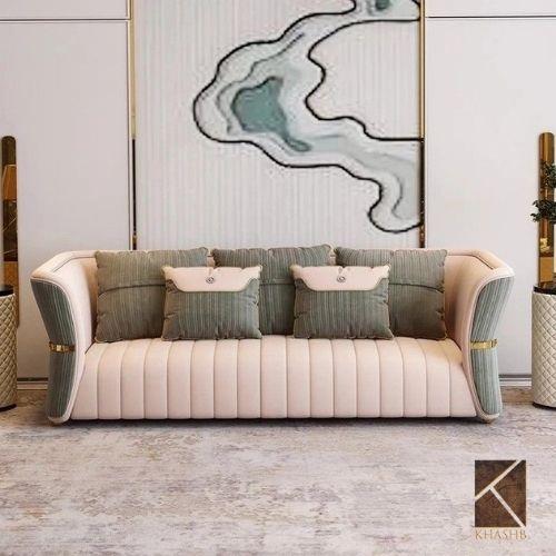 Sculptural Wingback Sofa