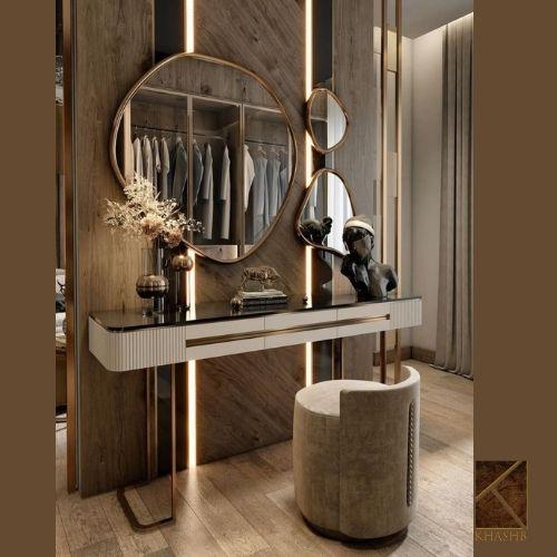 Calacatta Marble Glass Inset Vanity