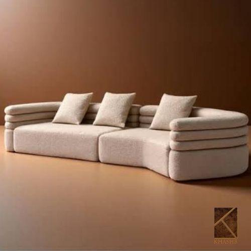 Ribbed Flute Barrel Sofa