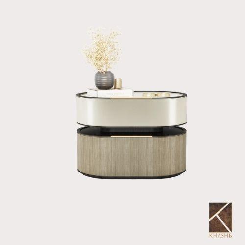 Ellipse Dual-Tier Side Table