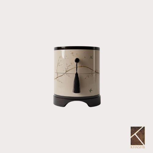 Crescent Pedestal Side Table