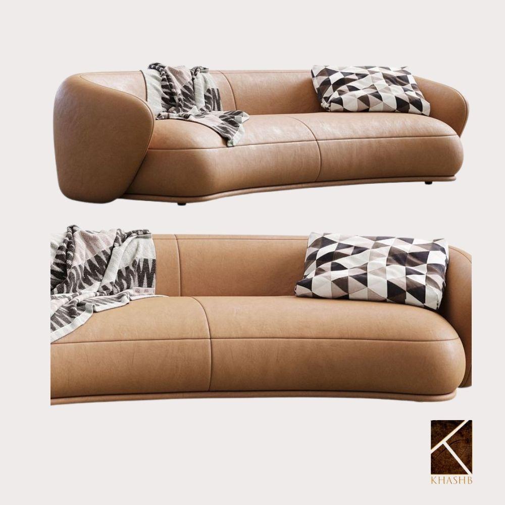 Nouveau Roll-Edge Leather Crescent