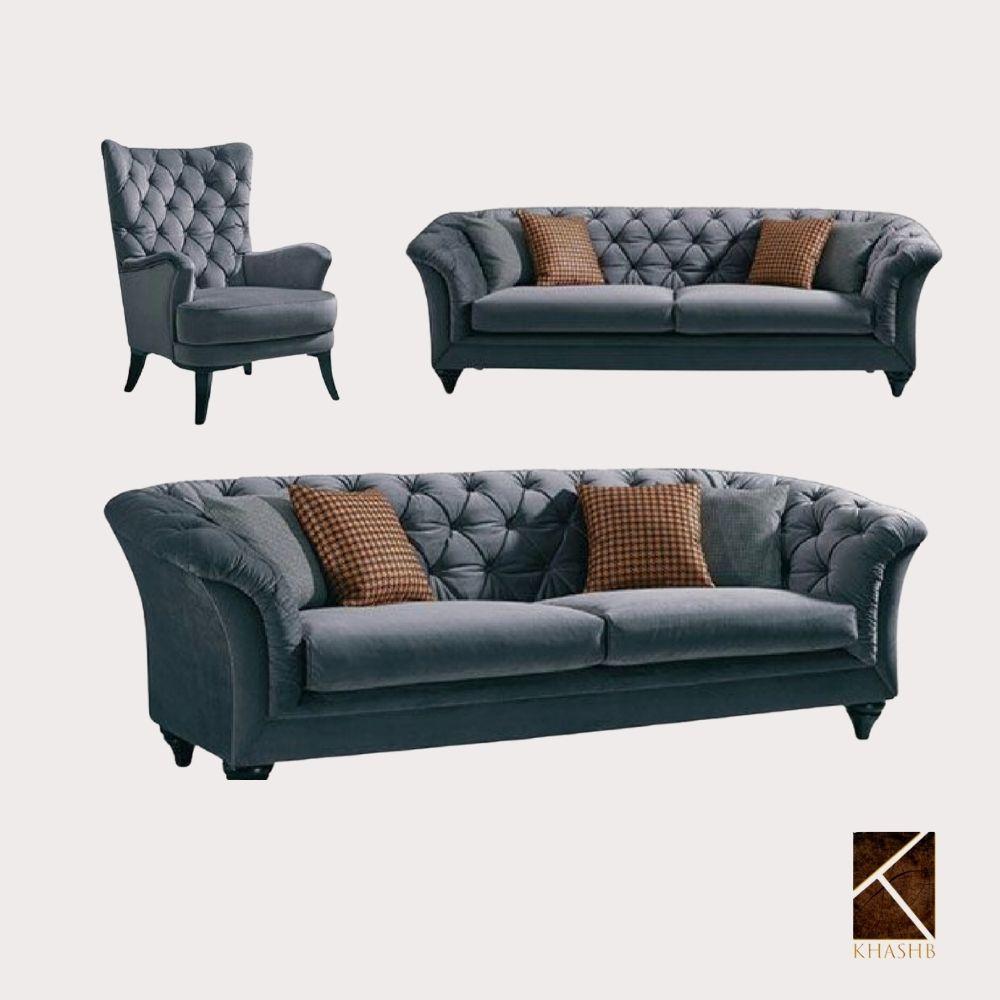 Heritage Deep-Tufted Chesterfield Pair