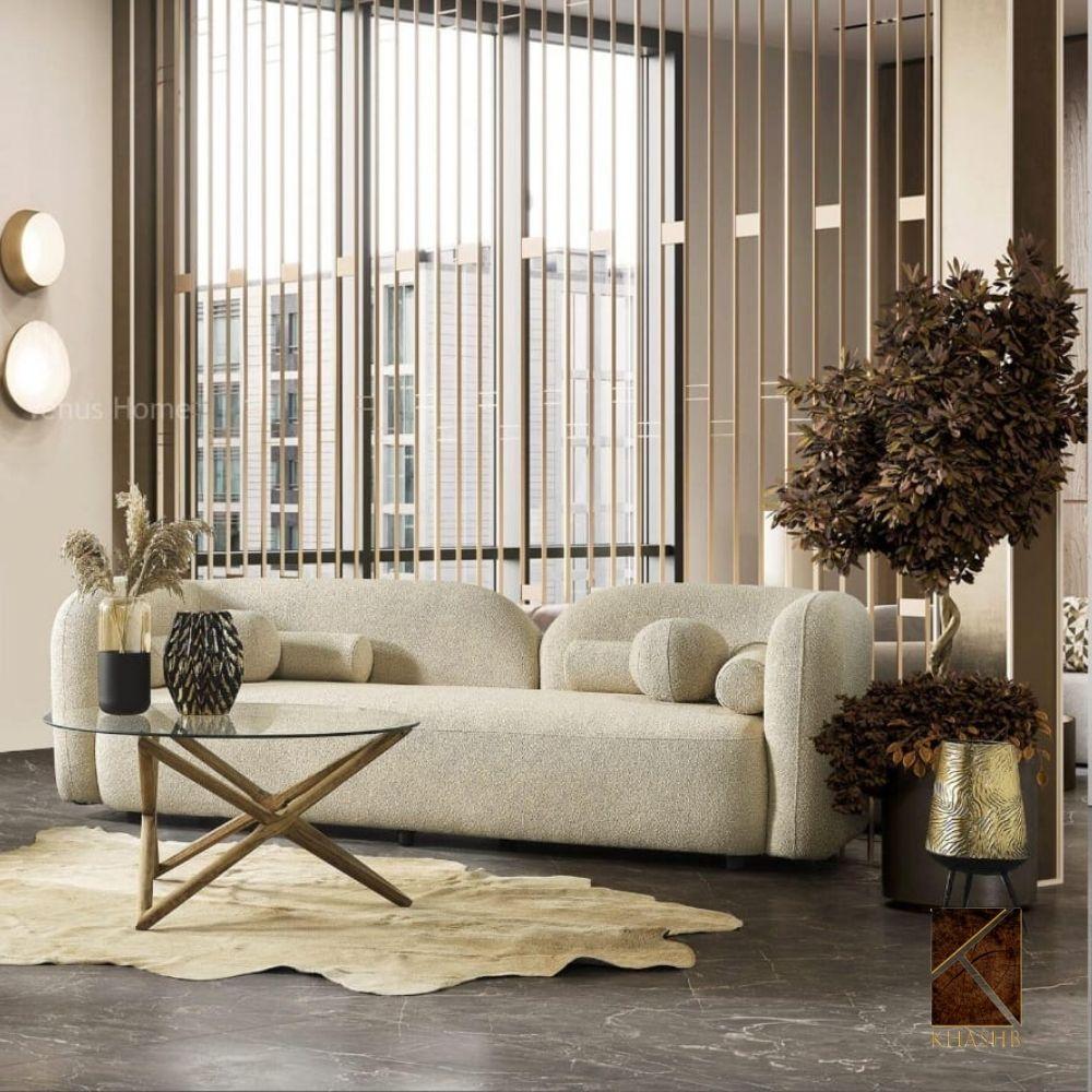 Stratus Dual-Segment Bouclé Lounge