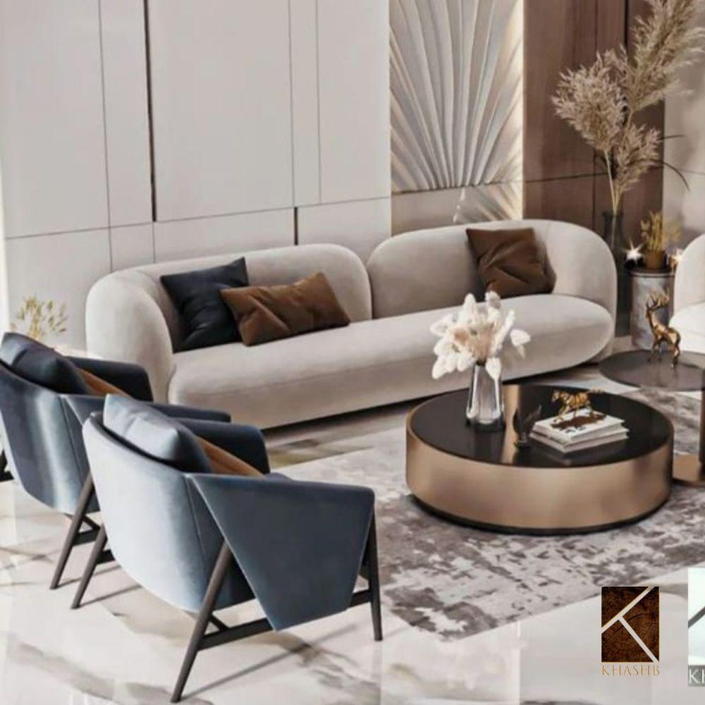 Organic Biomorphic Curve Sofa