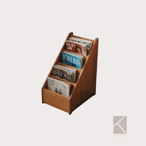 Sliding Sophistication Magazine Rack