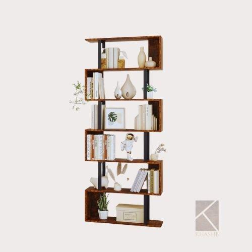 Staggered Wooden Shelf