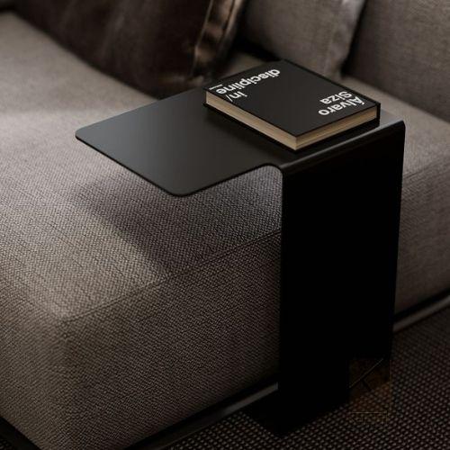 Black Armrest Table