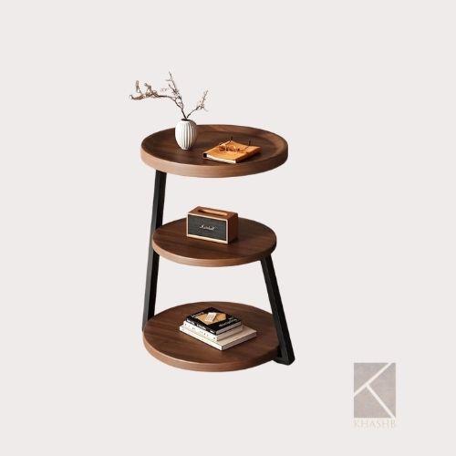 Tiered Wooden Side Table