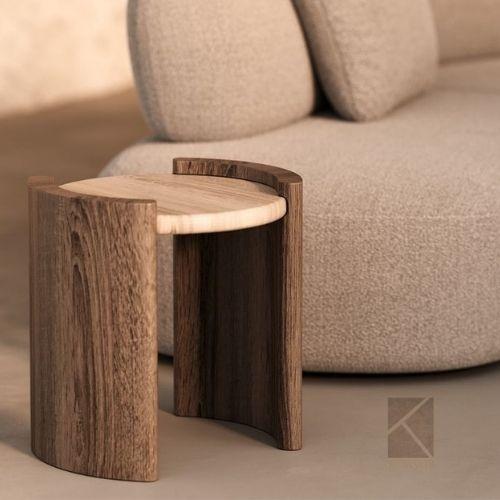 Aura Pedestal Minimal Accent Table