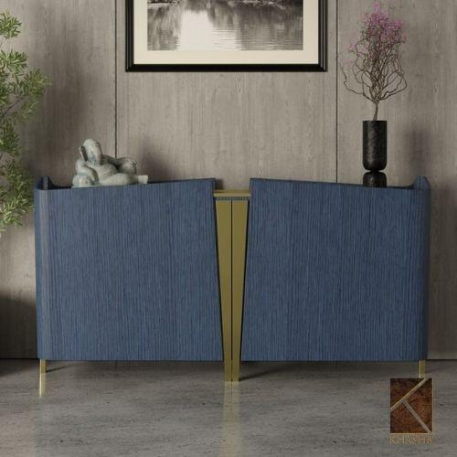 Monarch Scalloped Silk Console