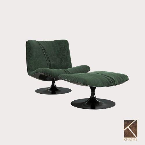 Emerald Swivel Lounge chair & Ottoman