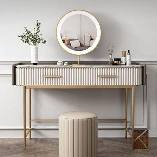 Neoclassical Nero Carved Vanity