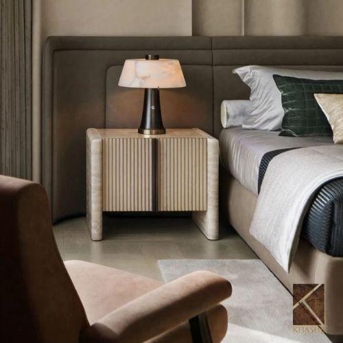 Pillar Stone Nightstand