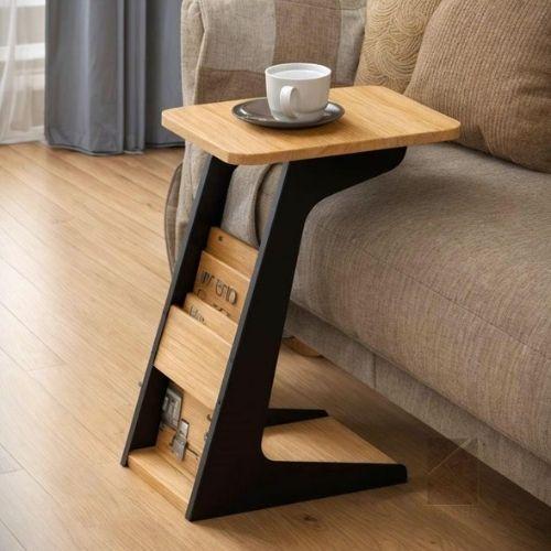 C-Shaped overlaped Table with Storage