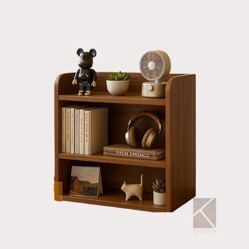 Mini Wooden Curved Edge Bookshelf